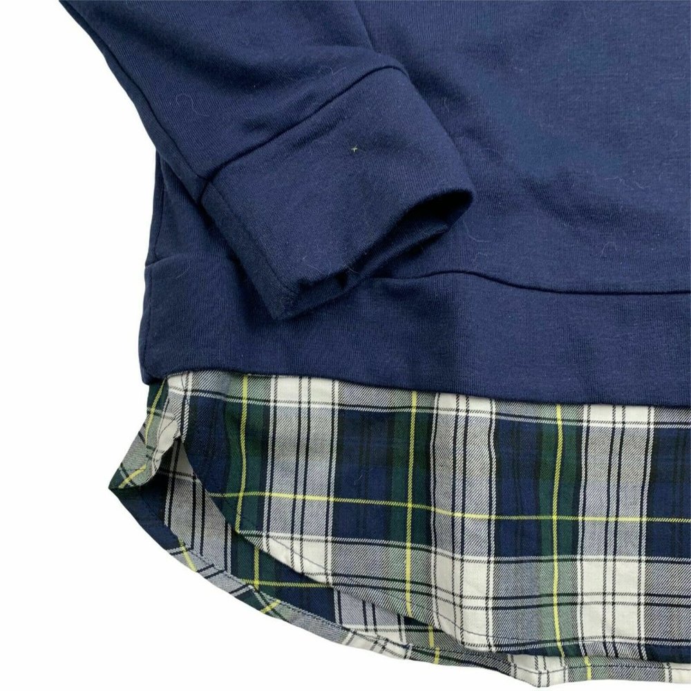 IZOD Women's Long Sleeve 2-Fer Sweatshirt - Picture 4 of 4